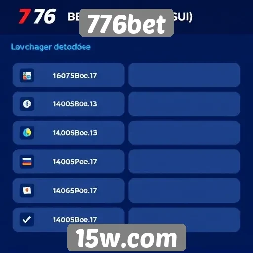 Métodos de pagamento aceitos na 776bet